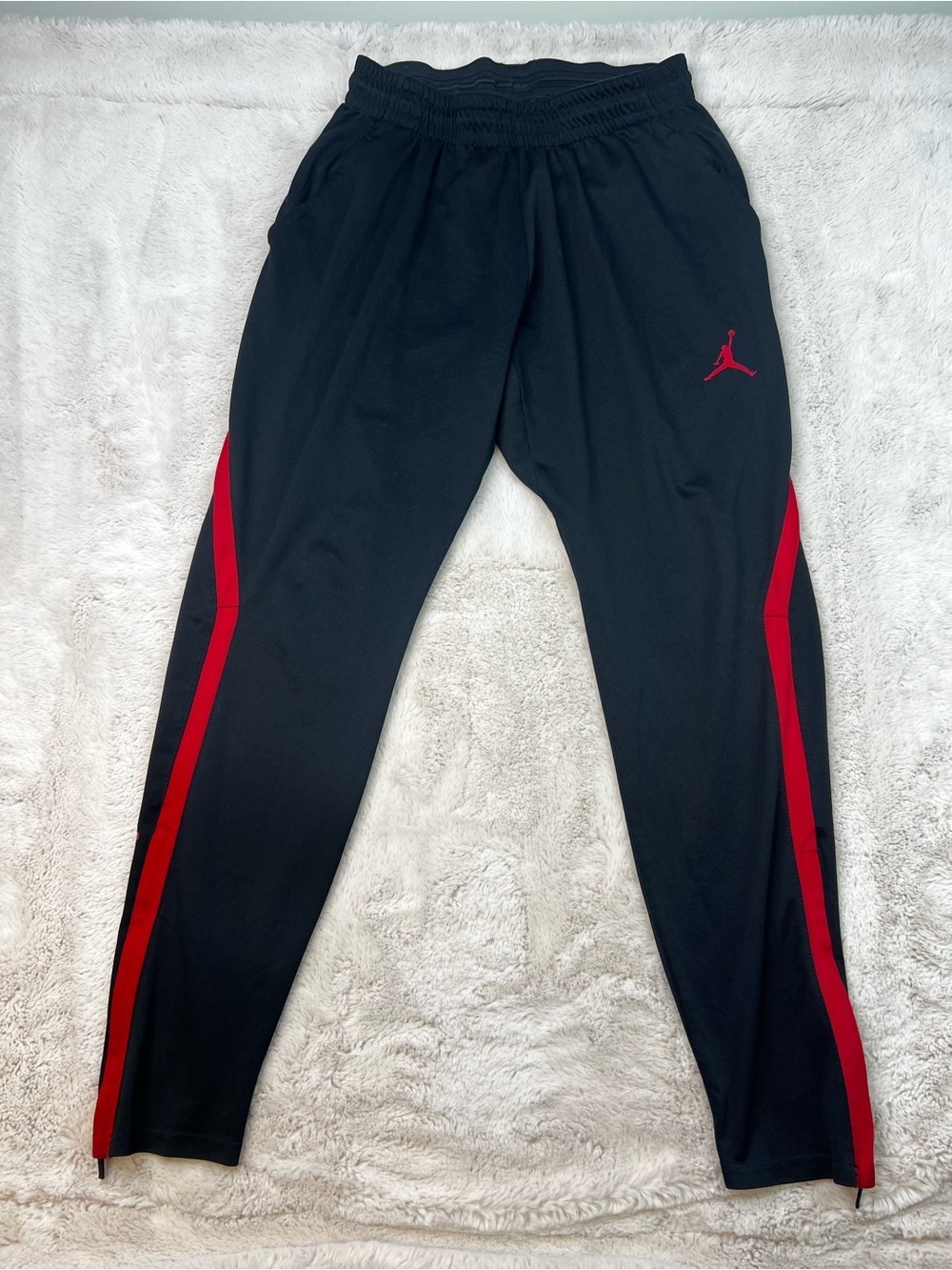 Nike Jordan Black Track Pants Dri-Fit Size Medium Sweatpants Joggers Lounge